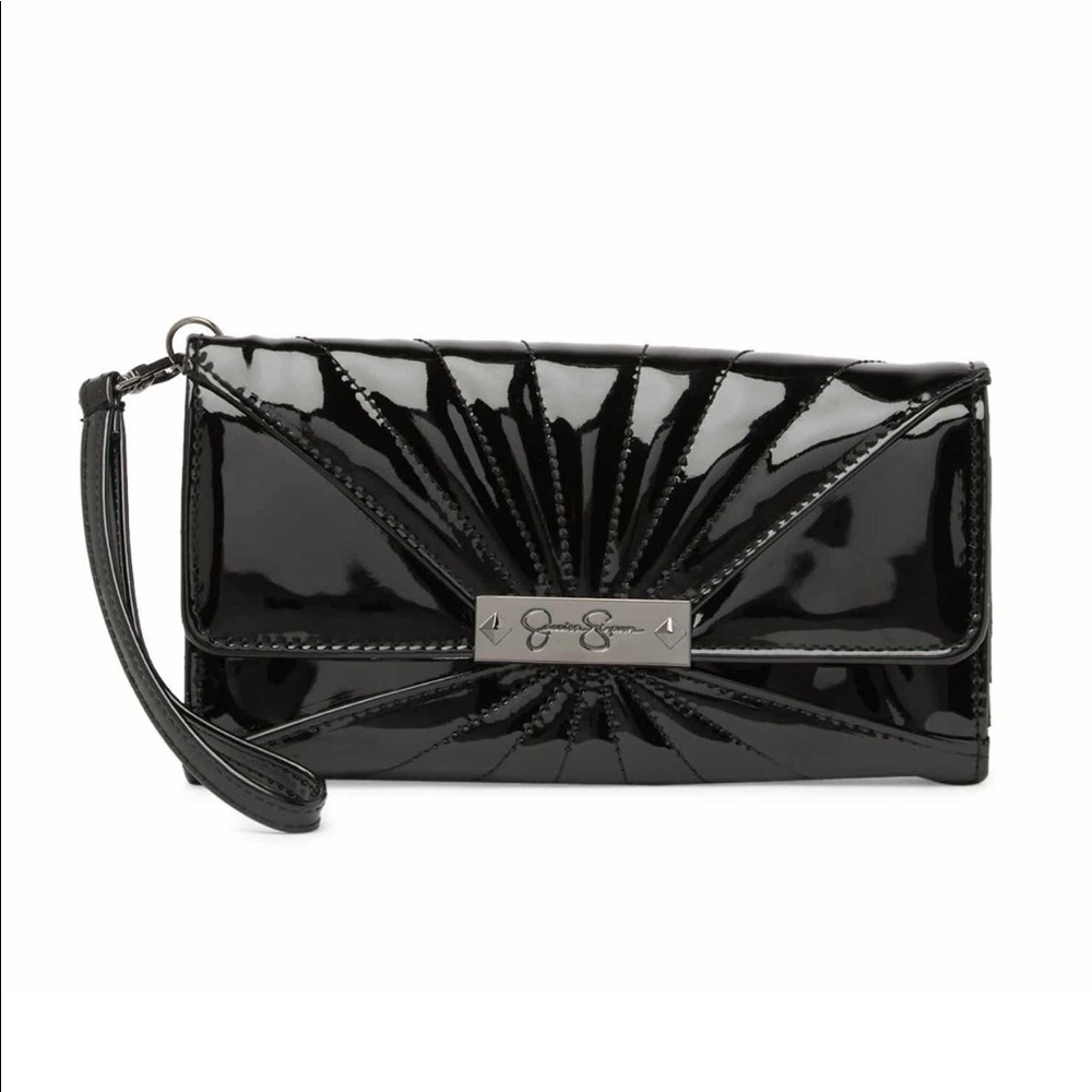 Jessica Simpson Zoe Flap Wristlet - Black